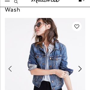 Madewell Denim Jacket in Pinter Wash size M